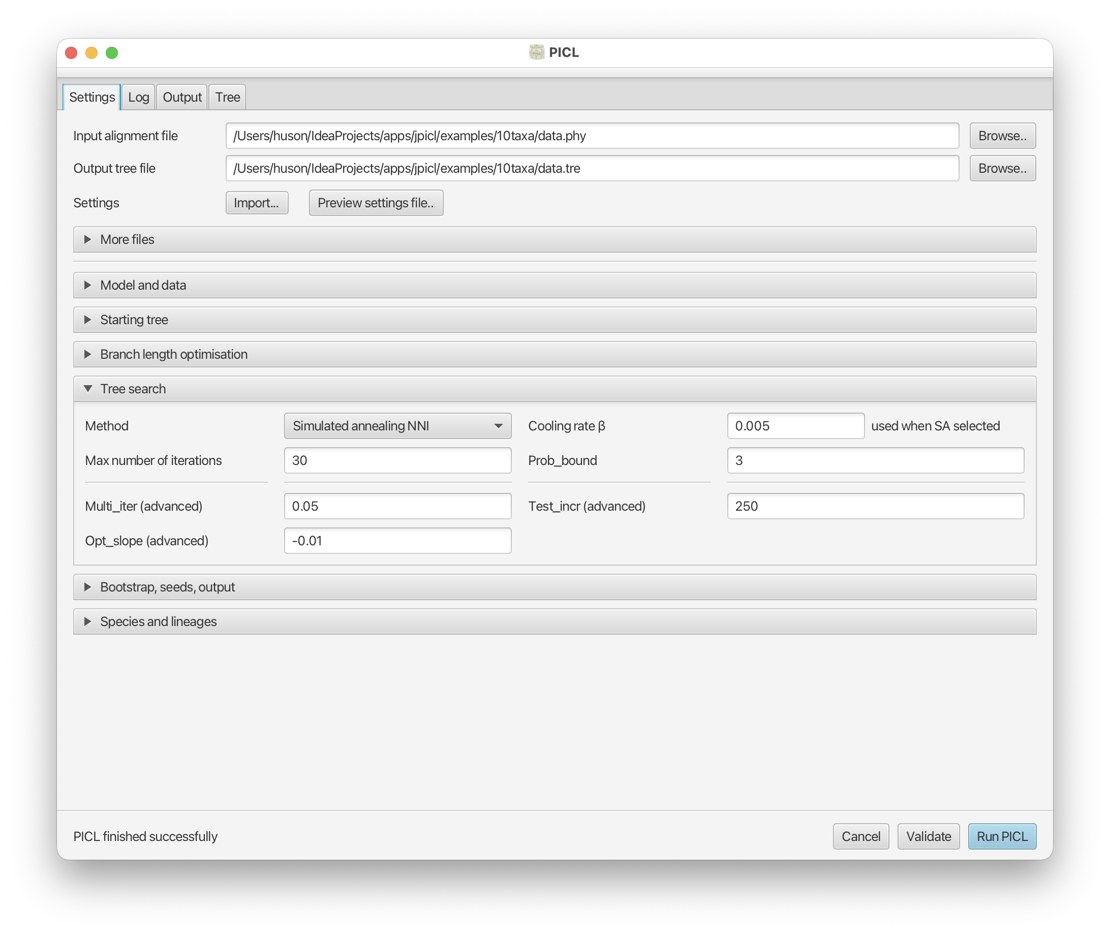 JPICL screen shot